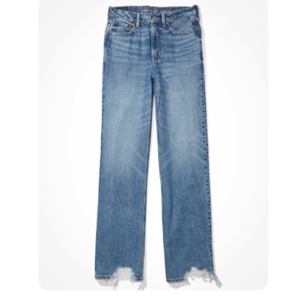 American Eagle Outfitters Dreamy Drape Super High-Waisted Baggy Wide-Leg Jeans